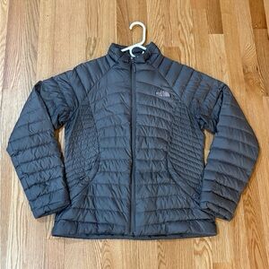 The North Face Tonnerro 700 Fill Goose Down Puffer Jacket Coat Grey Gray Medium
